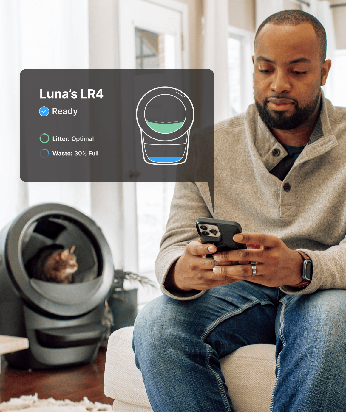 Litter-Robot 4 - Automatic Self-Cleaning Litter Box with App Control - Image 5